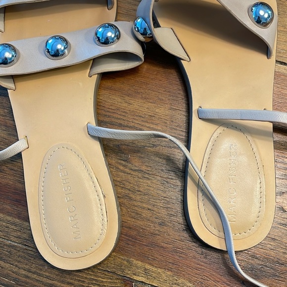 Marc Fisher | Byrony Ball Studded | Ankle Tie Sandals | Women’s 7.5 - Picture 5 of 8